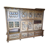 Large Oak Sideboard With Interlaced Doors - 1960s