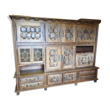 Buffet de salon en chêne, années 60