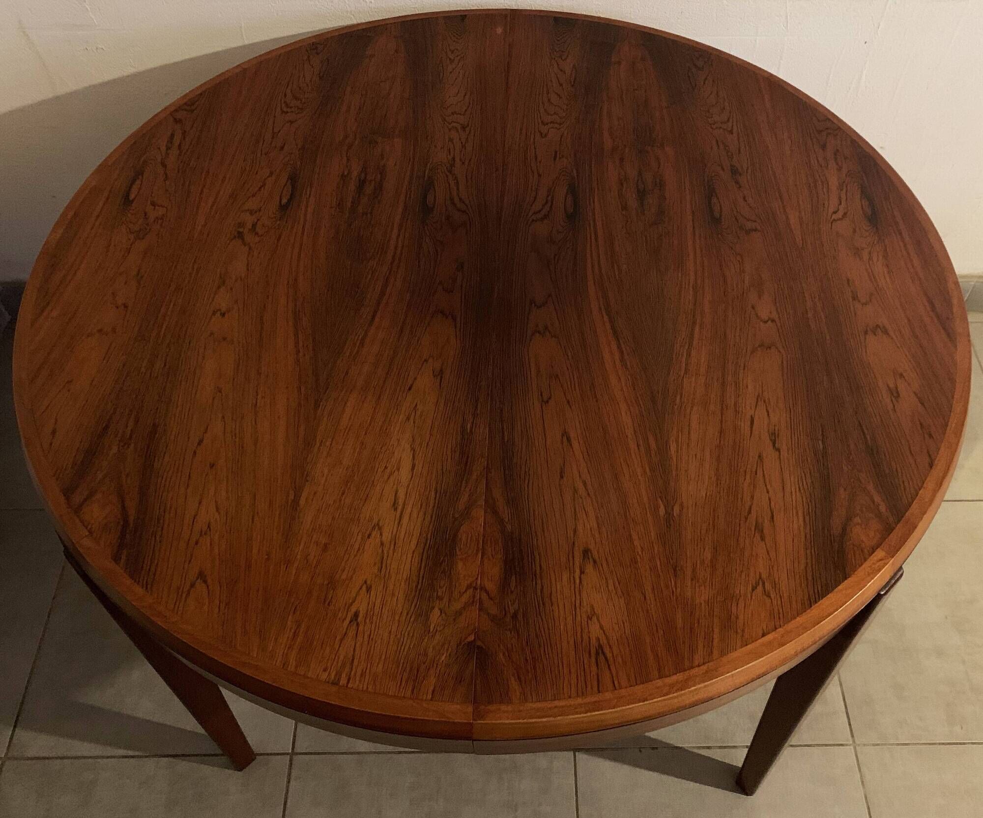 Dining table by Vestervig Eriksen Scandinavian rosewood from the 60s extendable