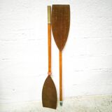 Paire de rames anciennes en en bois