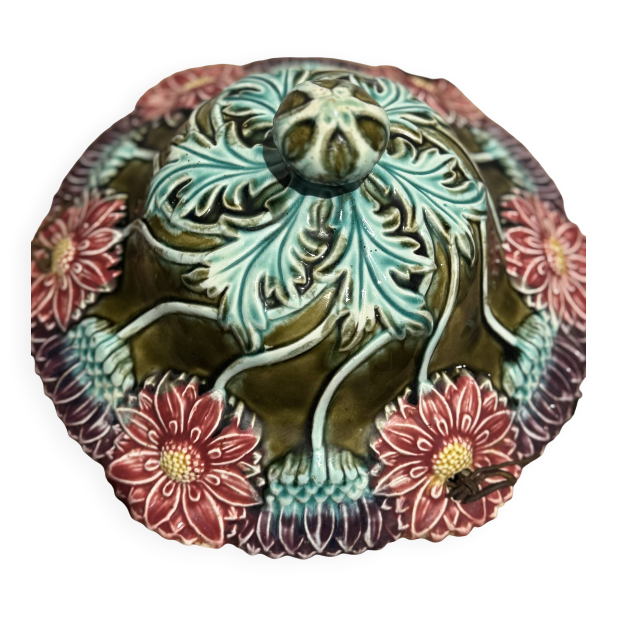 Hanging planter in earthenware