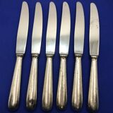 Set of 6 small silver-plated Navy knives from Ercuis