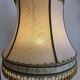 Lampe a poser ancienne en laiton et verre