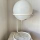 Vintage Postmodern Table Lamp by Glashütte Limburg – White Glass Globe