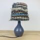 Karoly Balogh ceramic lamp in Dreux, wool lampshade