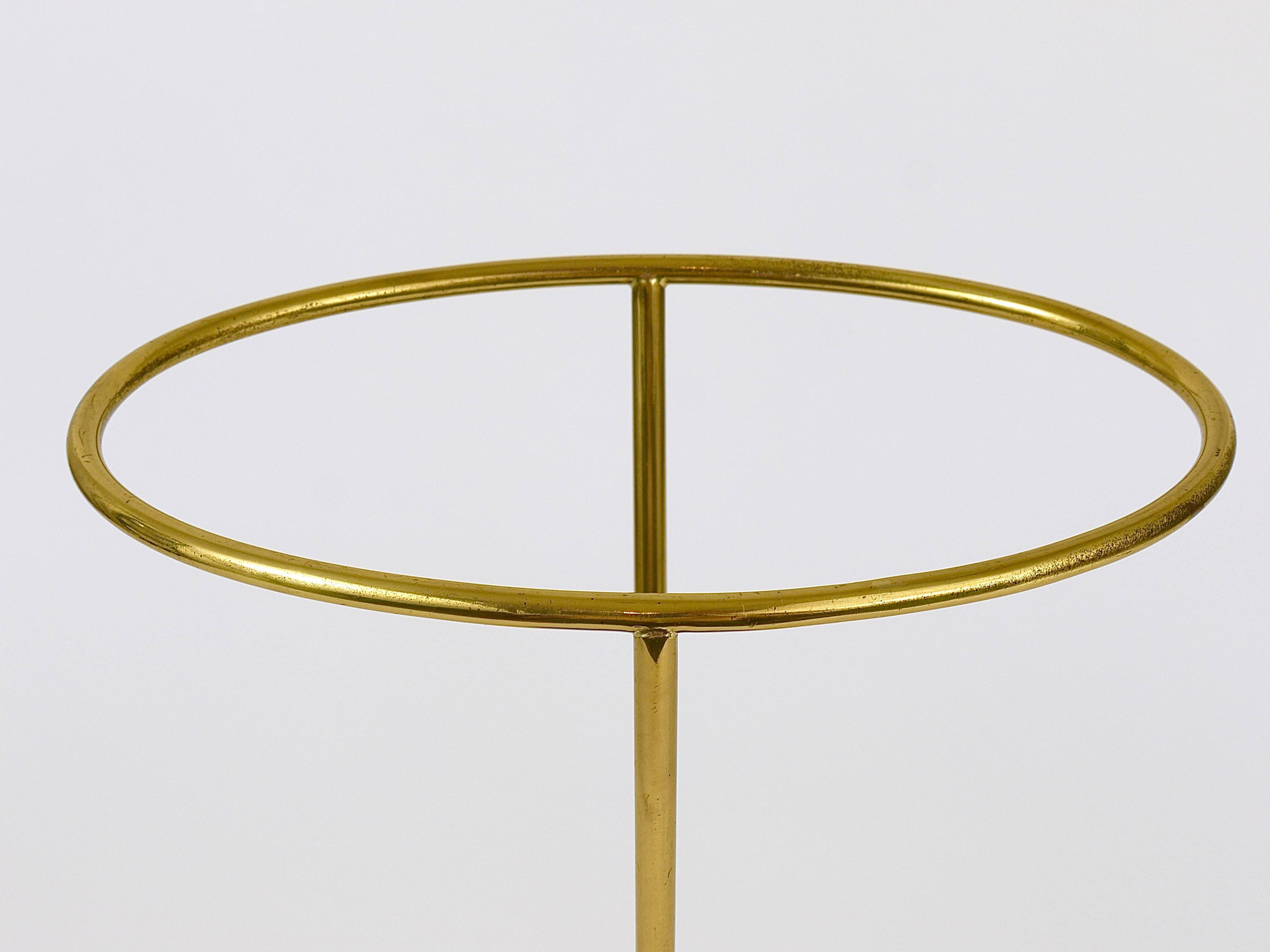 Carl Auböck Umbrella Stand in Brass and Cast Iron, Mid-Century, Austria, 1950s
