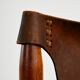 Hungarian calf leather lounge chair