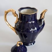 Painted porcelain tea and coffee service, mid-20th century, Poland, 1960.