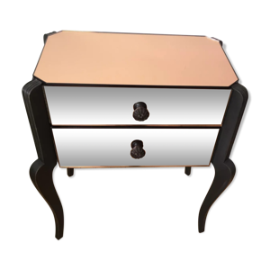 Table de chevet miroir meuble d'appoint