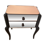 Bedside table mirror vintage side cabinet
