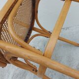 Michael Thonet armchair in curved wood and canework 1930