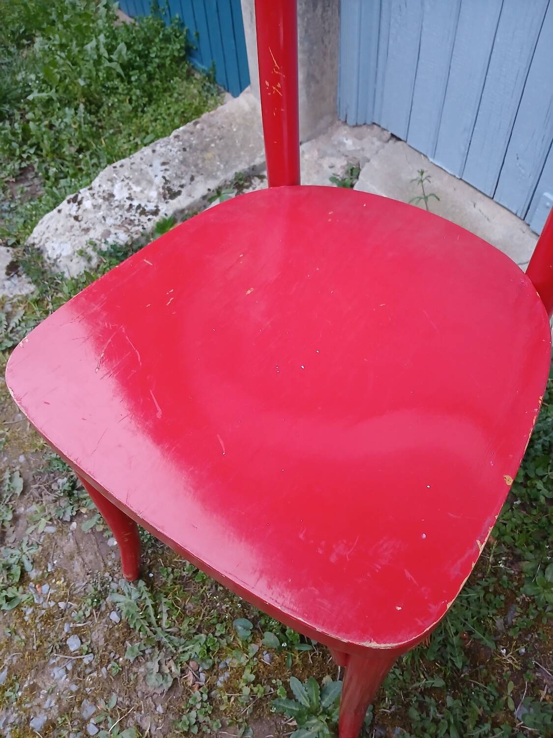 2 antique bistro chairs