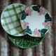 3 mismatched vintage dinner plates