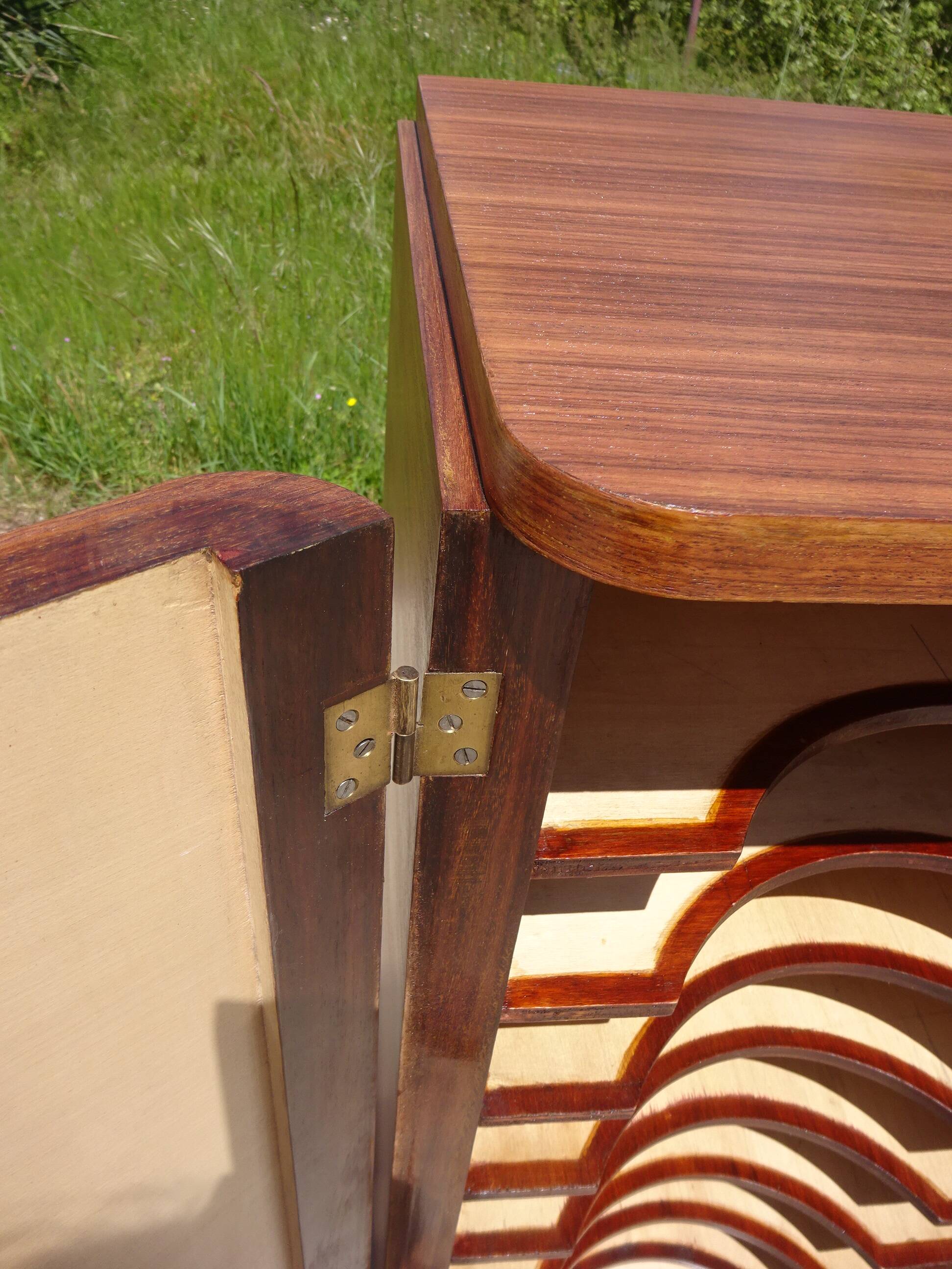 Art Deco column furniture, filing cabinet