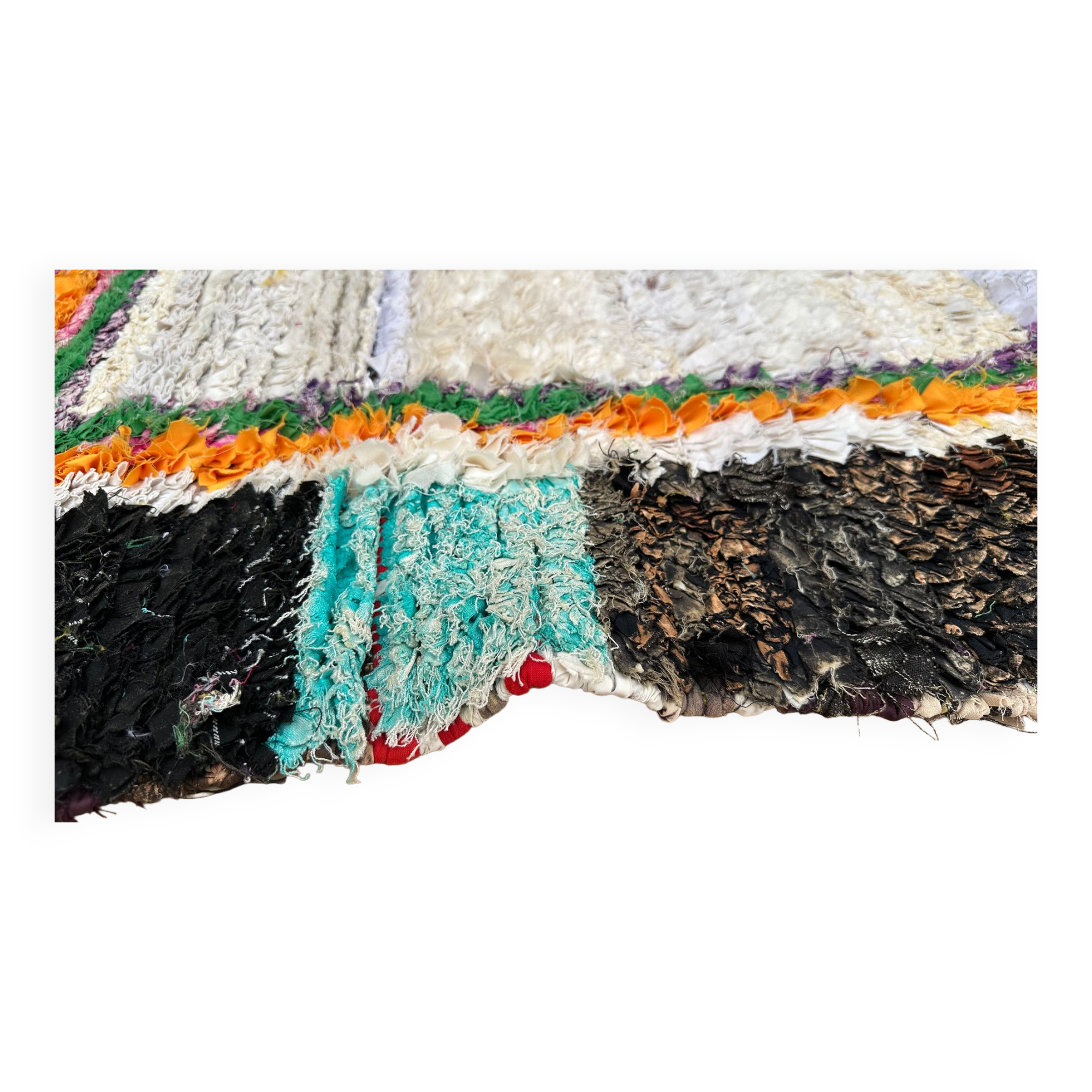 Boucherouite carpet - 121 x 226 cm