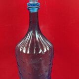 Empoli glass genie bottle, Italy vintage 1960, quite rare model 58 cm