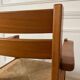 Armchair in elm and straw Maison Regain