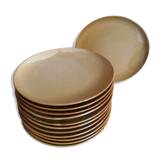 Service 12 flat plates sandstone village NCF France