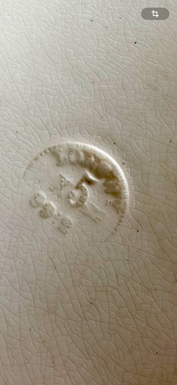 Longwy earthenware oval dish