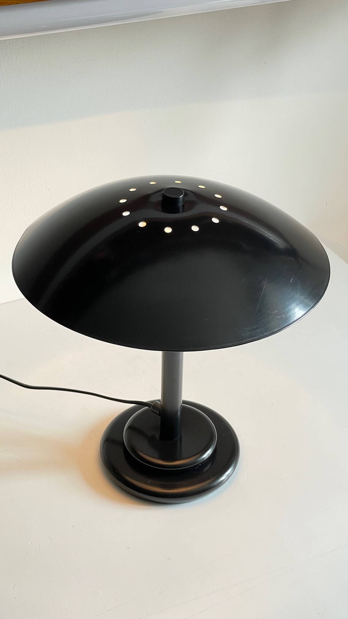 Vintage steel desk lamp by Aluminor