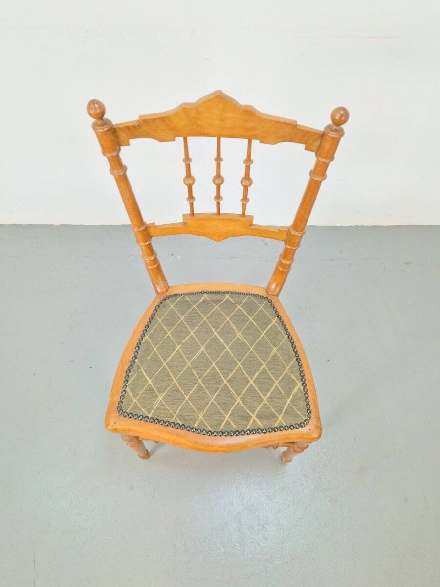 Vintage Chiavari Spool Chair, Italy, 1950s