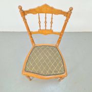 Vintage Chiavari Spool Chair, Italy, 1950s