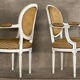 Paire de fauteuils cabriolets de style Louis XVI