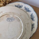 Lot of 10 old Badonviller Richelieu ironstone plates
