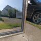 Antique mirror with pediment 168/88 cm