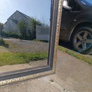 Miroir ancien à fronton 168/88 cm