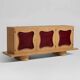 interoknack Rétro Vintage Buffet en Bois Massif, Meuble d'Entrée Designer S