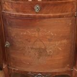 Louis XVI Style Half-Moon Chest of Drawers with Marquetry