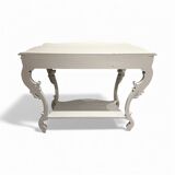 Louis XV style console table in patinated wood, 19th century