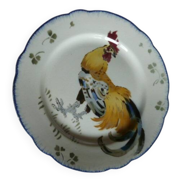 Assiette Coq de Luneville