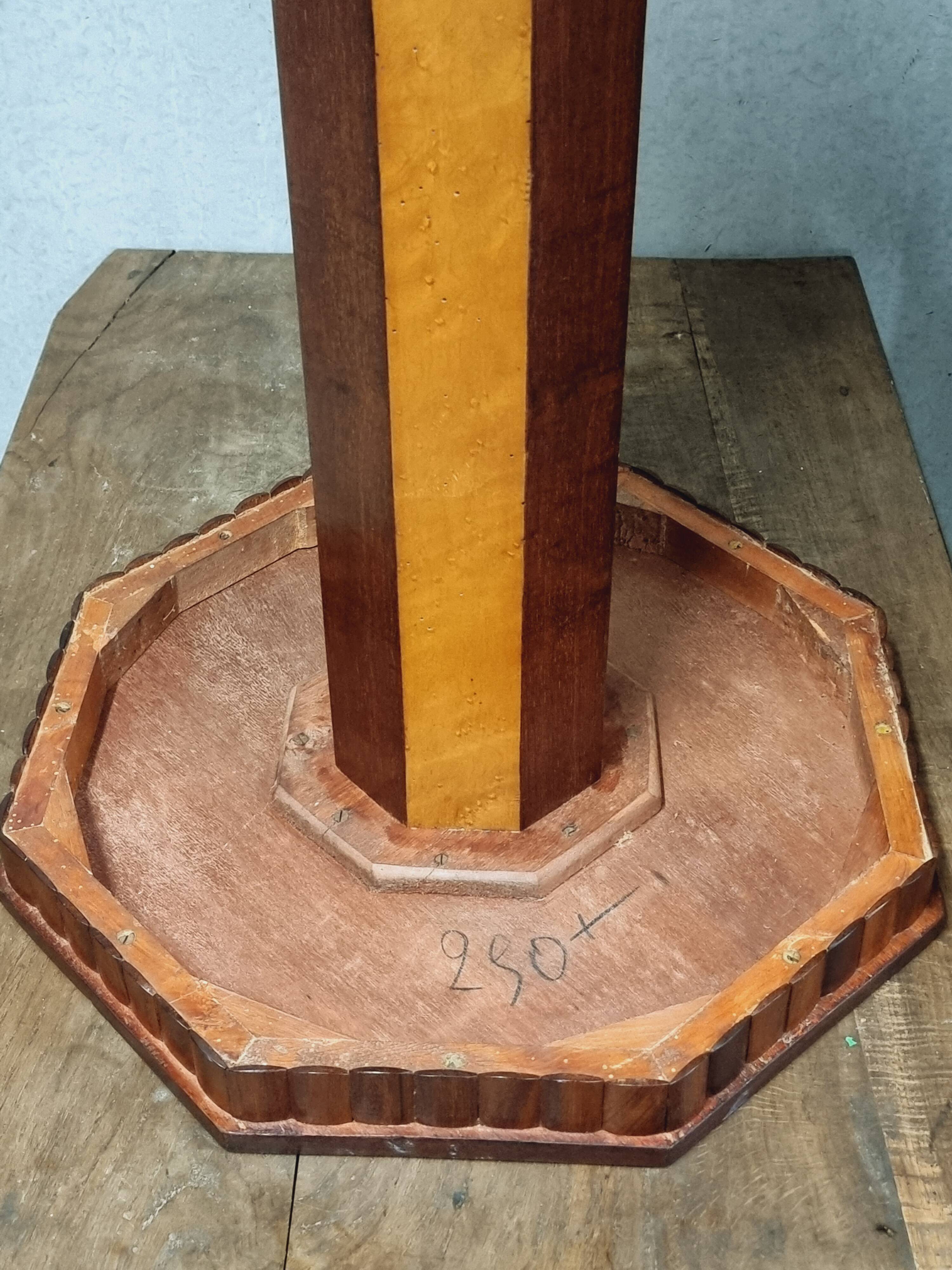 Art Deco side table plant table octagonal
