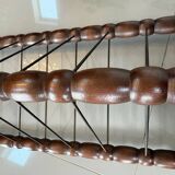 Turned wooden display stand, late 19th - early 20th century.