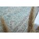 1970s Vintage Persian Handmade Wool Cotton Light Blue Area Rug 285x383
