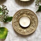 Flat golden candlesticks