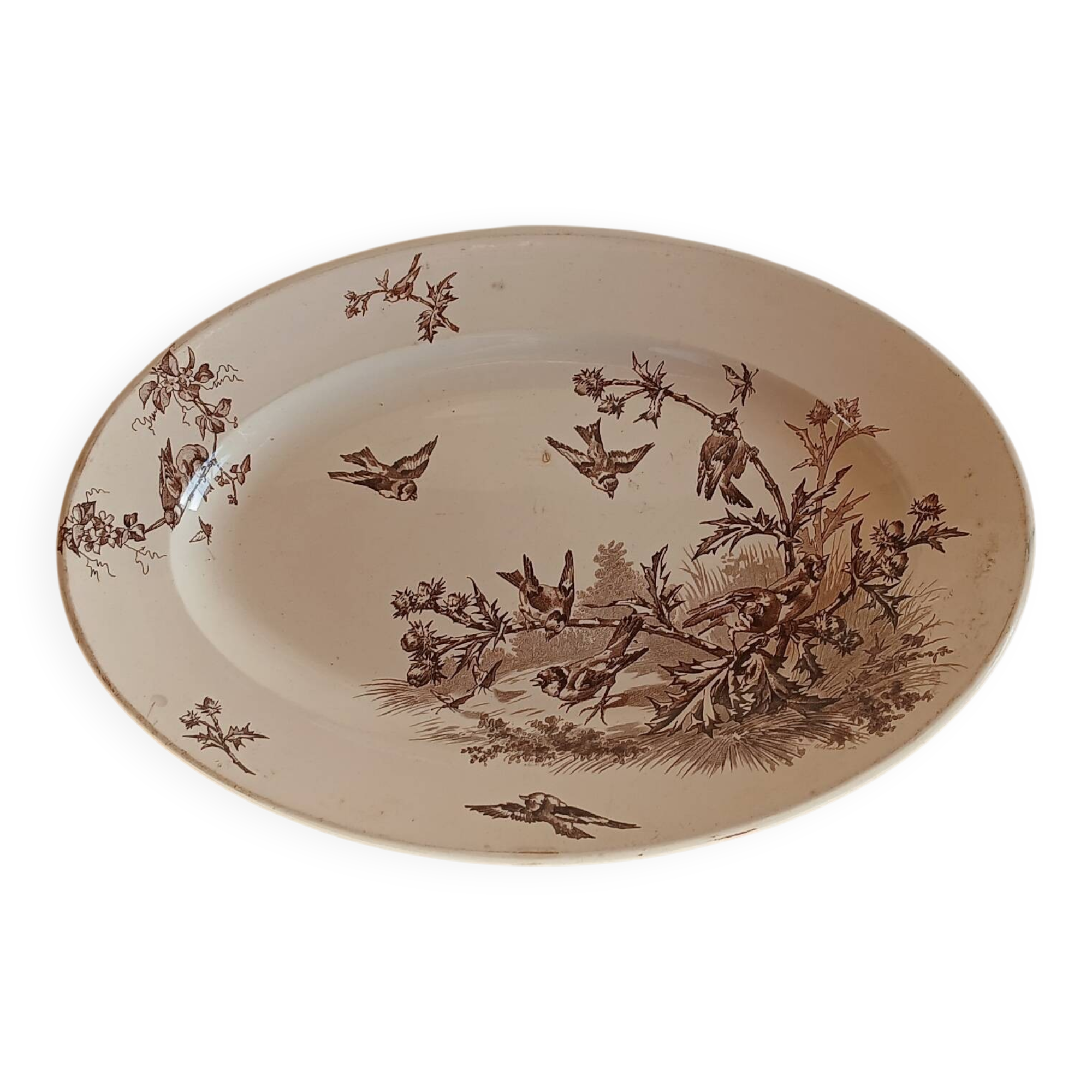 Plat de service en terre de fer