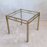 Beautiful square gold coffee table Orsenigo Italy collection 'Art Deco'