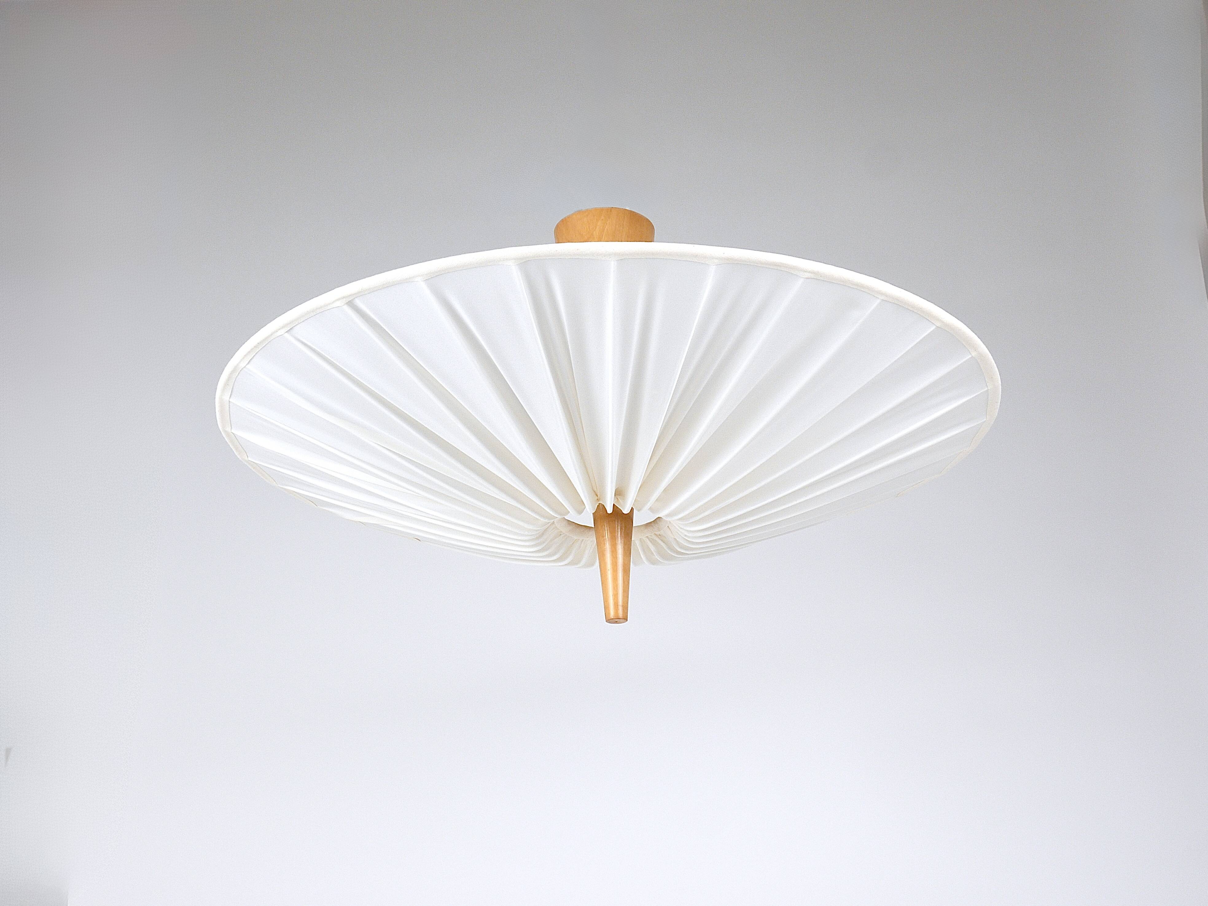 J.T. Kalmar Vienna „Dorn“ Midcentury Ceiling Lamp Flush Mount Uplight, 1950