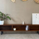 Enfilade of the 50s vintage solid wood (shallow)