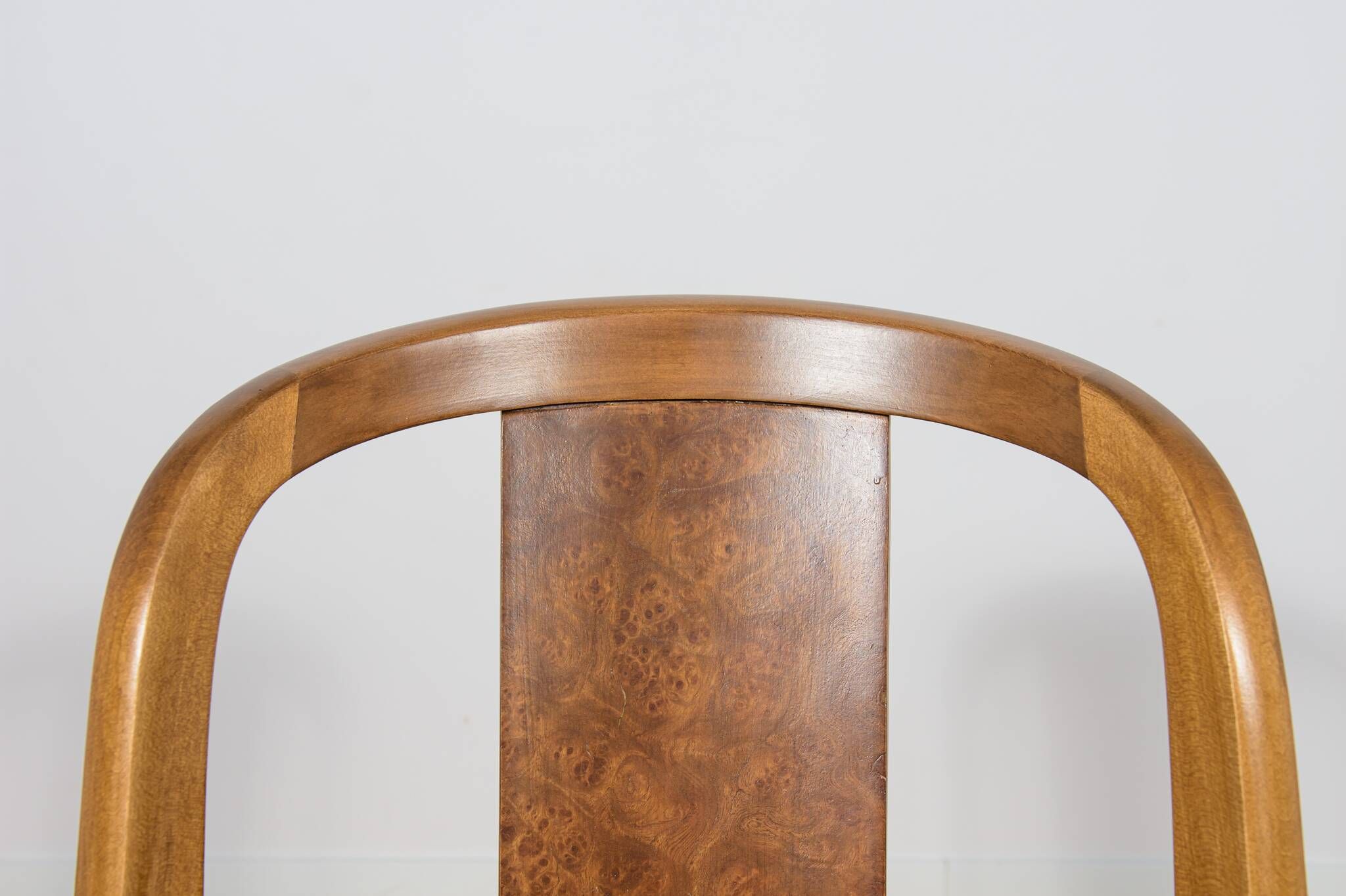 Art Deco Dining Chairs Gondola, Rene Melin, France, 1930s, Set of 6