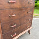 Commode vintage années 50/60 – 4 tiroirs – pieds compas