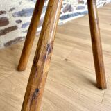 Old wooden farm stool