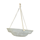 Art Deco molded glass pendant lamp