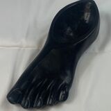 Empty pocket "foot" in solid wood