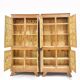 Vintage brutalist wardrobe in solid oak