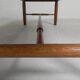 Vintage oak coffee table with a slate top in an oak frame, 1960s.