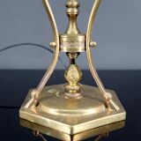 Neoclassical Lamp, Ostrich Egg & Bronze Animal Mount, c. 1900